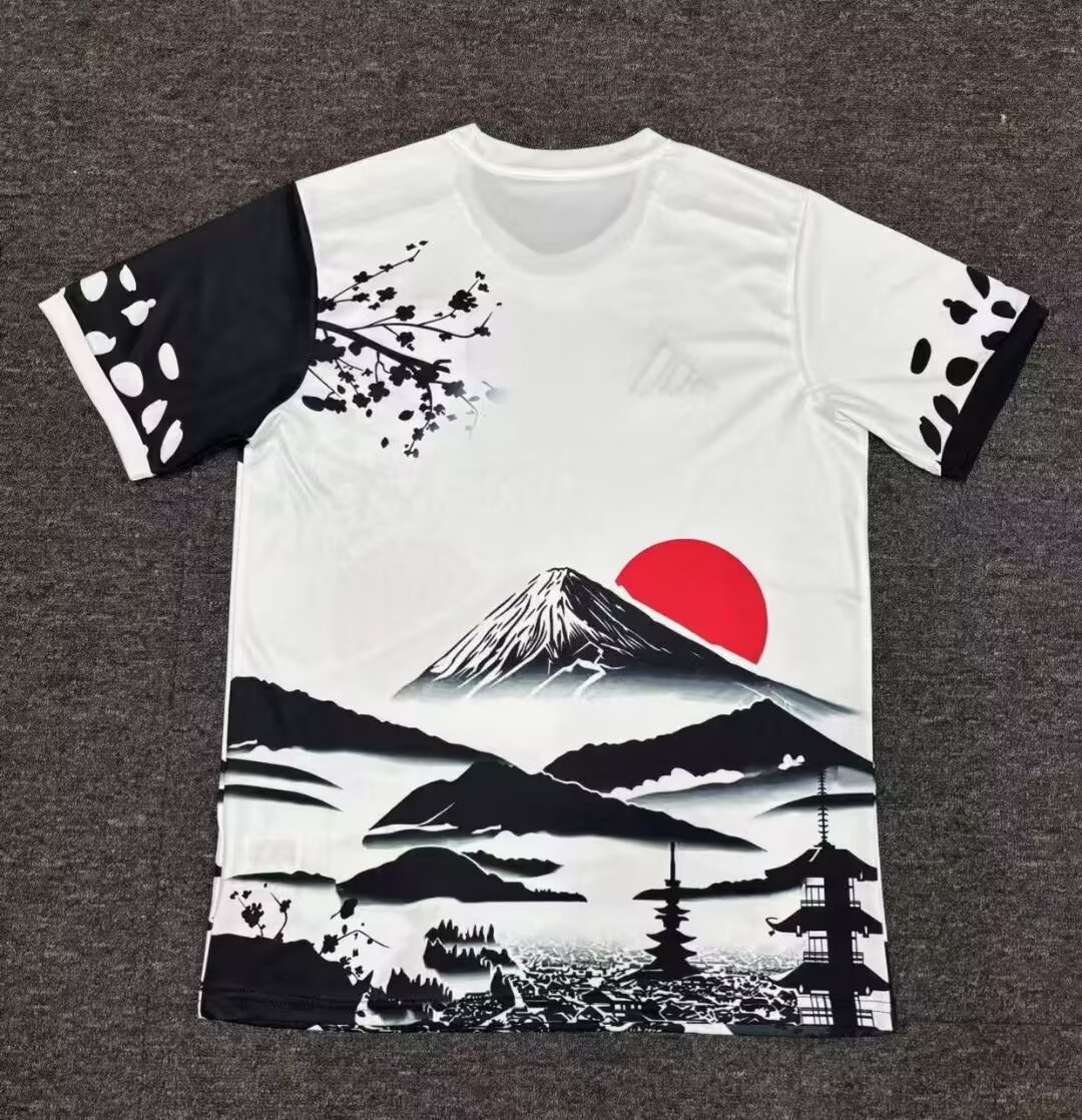 2025/2026 Japan Fuji Tower Black And White Football Jersey 1:1 Thai Quality