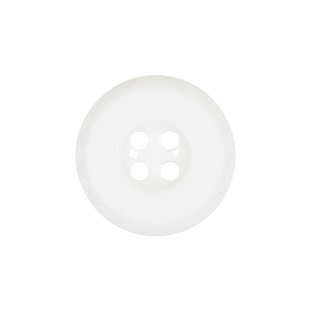 Italian White Faceted 4-Hole Nylon Button - 33L/21mm - Joann Fabrics