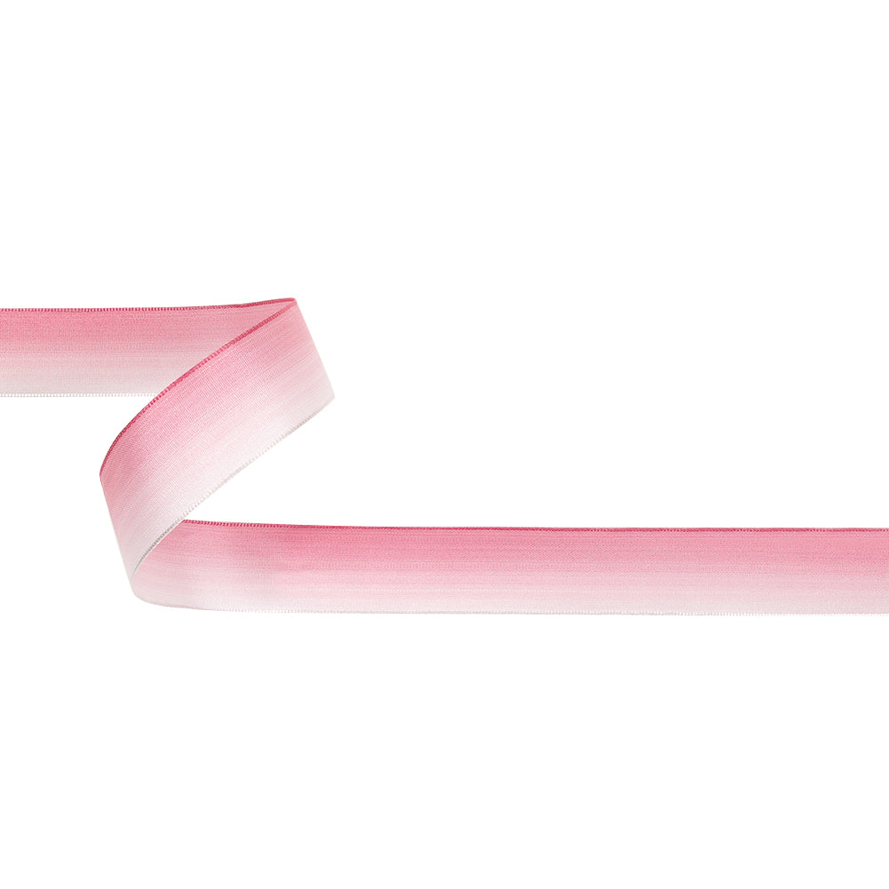 Light Pink and White Ombre Wire Edged Ribbon - 0.875