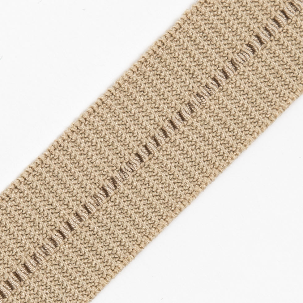 Khaki Stretch Fold Over Grosgrain - 0.625