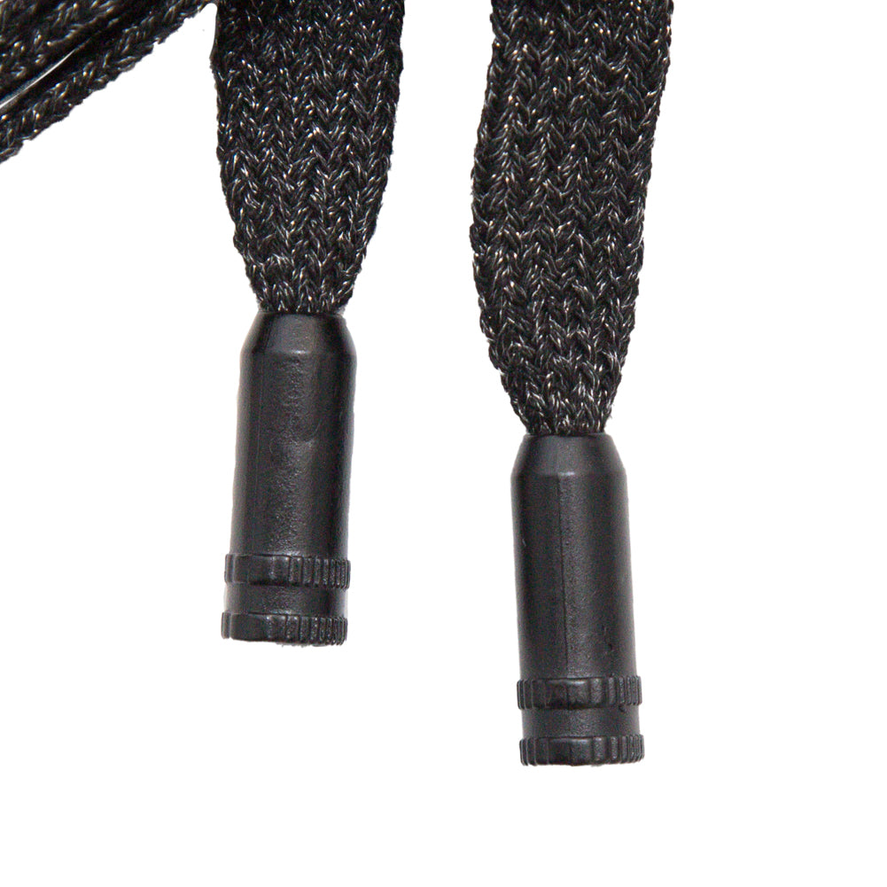 Italian Metallic Black Drawstring - 52