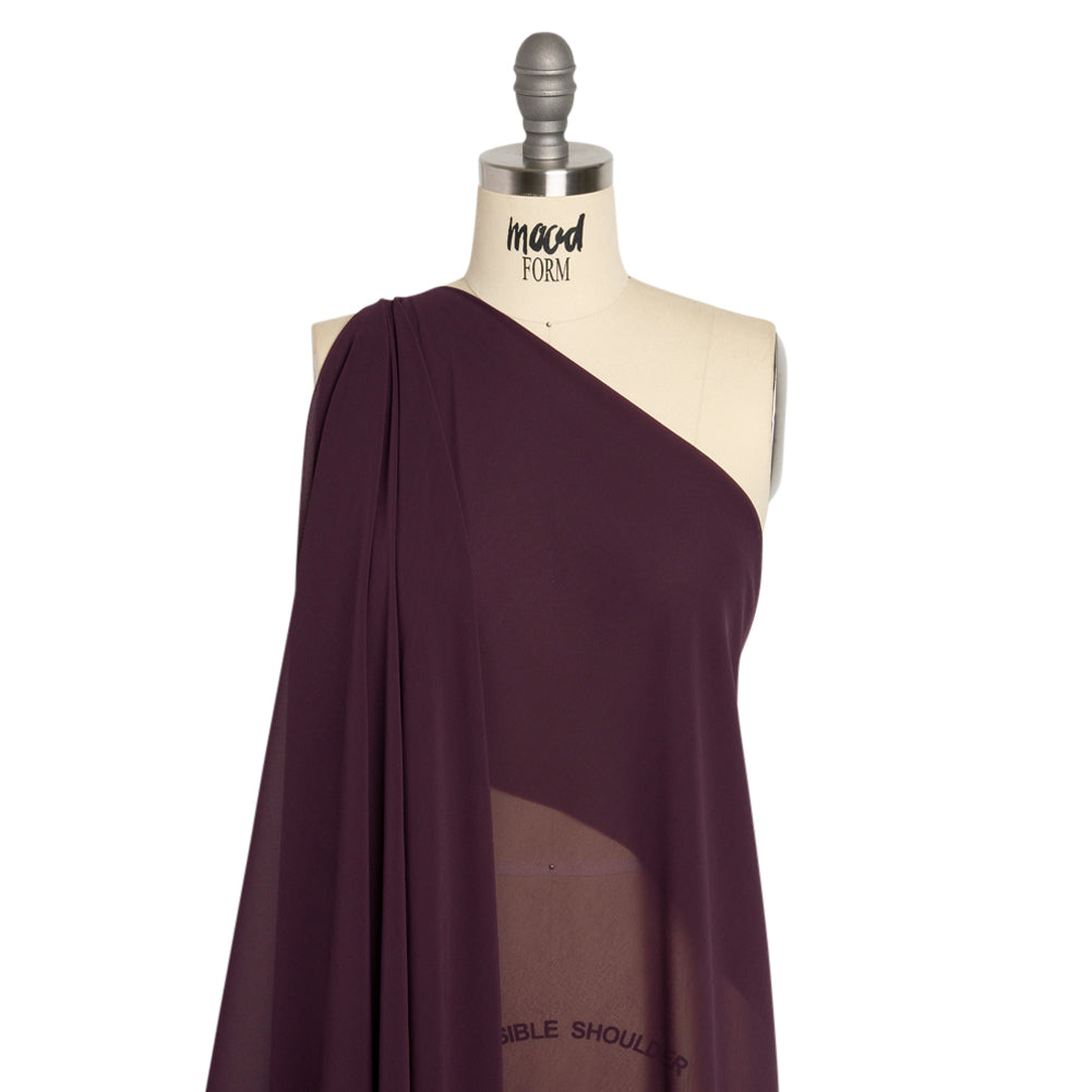 Polyester High-Multi Chiffon - Eggplant - Netta Collection by Mood - Joann Fabrics