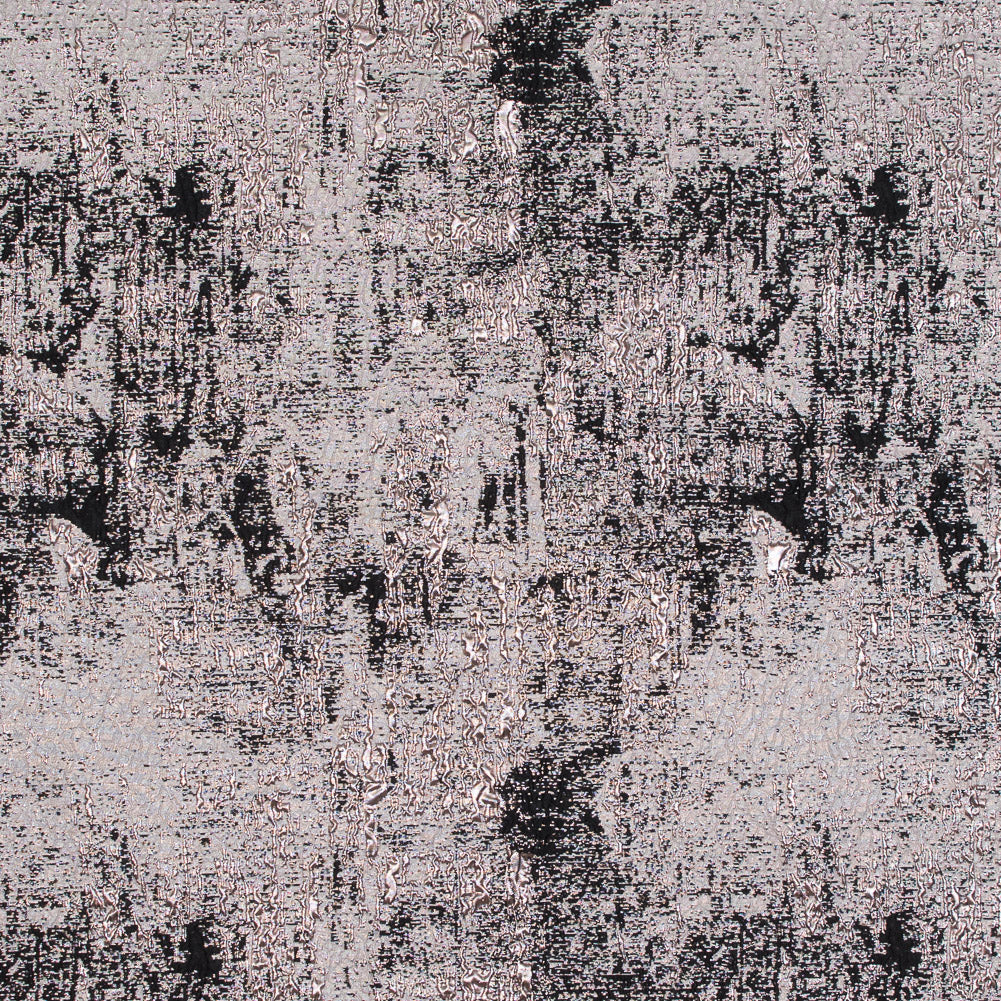 Black and Rose Gold Luxury Abstract Metallic Brocade - Joann Fabrics