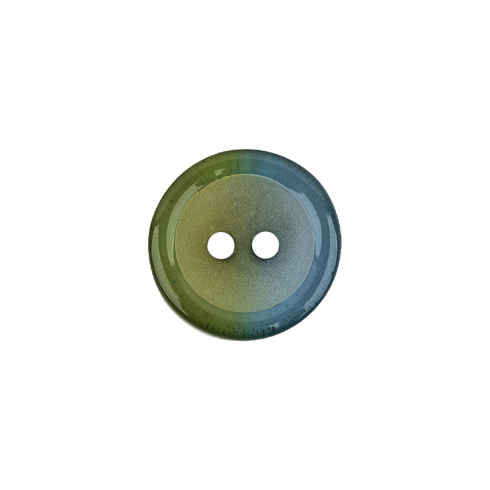 Italian Aqua Paradise and Lime 2-Hole Plastic Button - 24L/15mm - Joann Fabrics