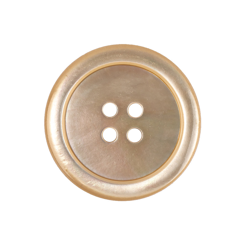 Iridescent Beige Doe 4-Hole Shallow Plate Coat Button - 40L/25.5mm - Joann Fabrics