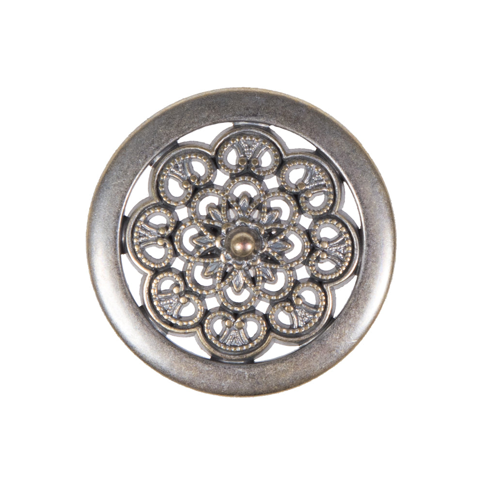 Silver Metal Coat Button - 40L/25.5mm - Joann Fabrics