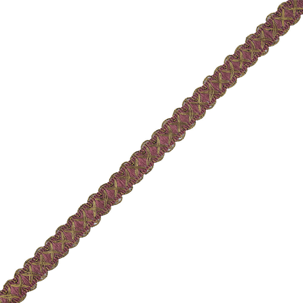 Wine/Gold Metallic Braid - Joann Fabrics