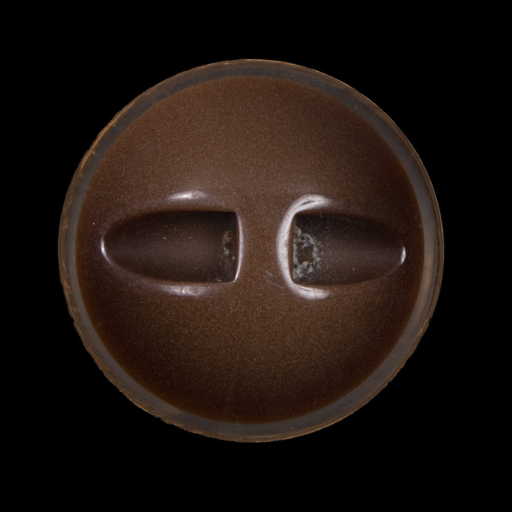 Brown and Gold Self Shank Plastic and Metal Button - 44L/28mm - Joann Fabrics