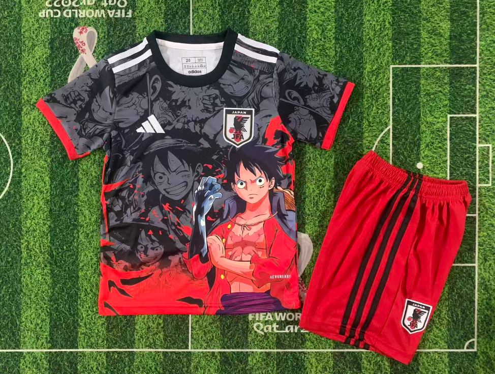 2025/2026 Japan Anime Gray Football Shirt 1:1 Thai Quality Kids Size