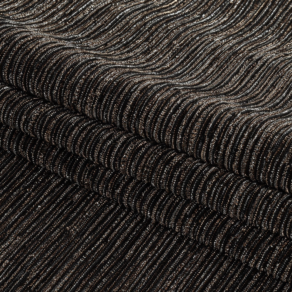 Metallic Plisse - Bronze and Black - Joann Fabrics