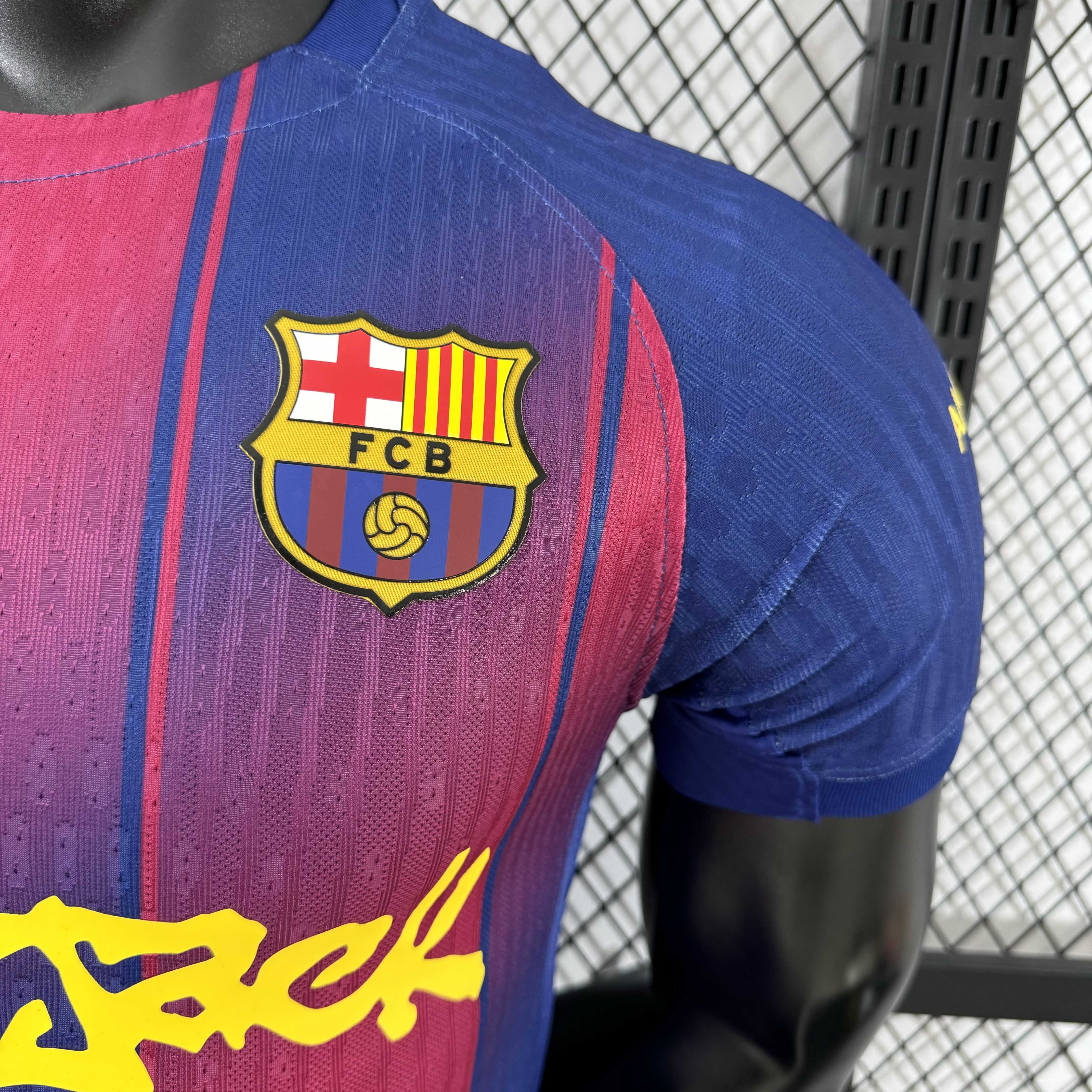 2025/2026 Player Version Barcelona x Travis Scott Collab Home Football Shirt 1:1 Thai Quality