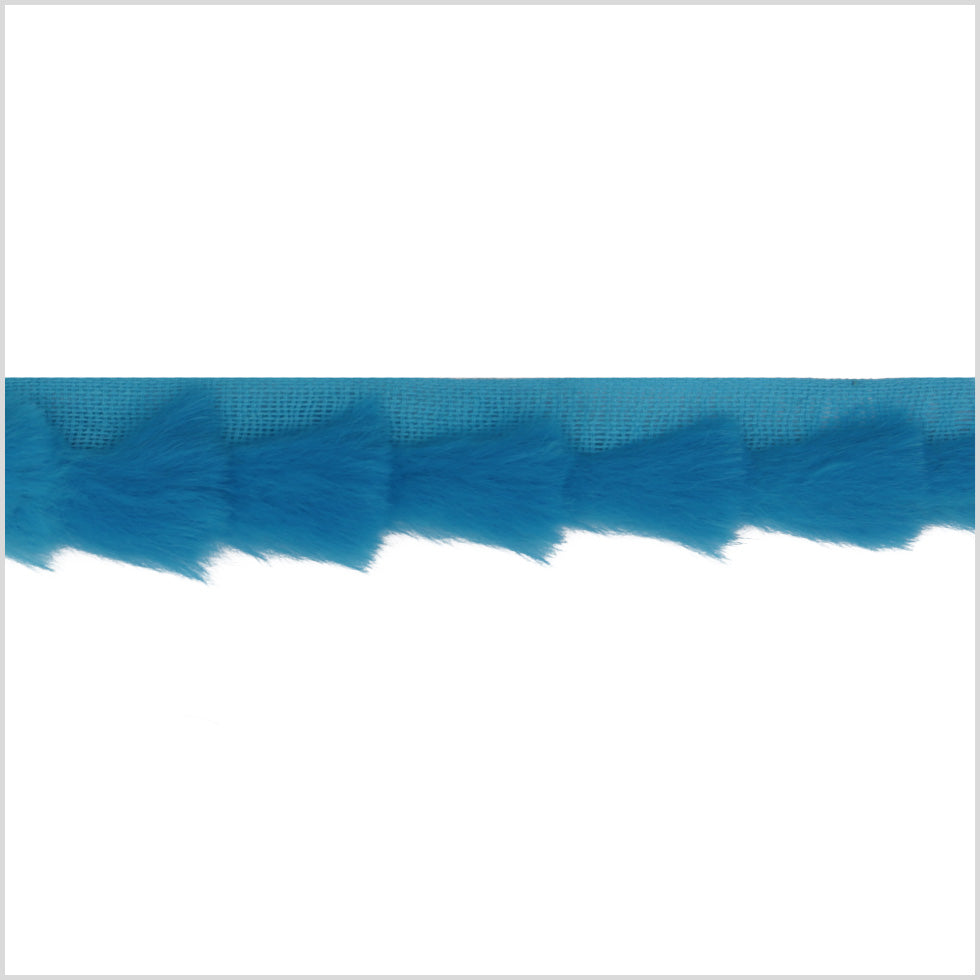Rabbit Fur Trim 1” - Turquoise - Joann Fabrics
