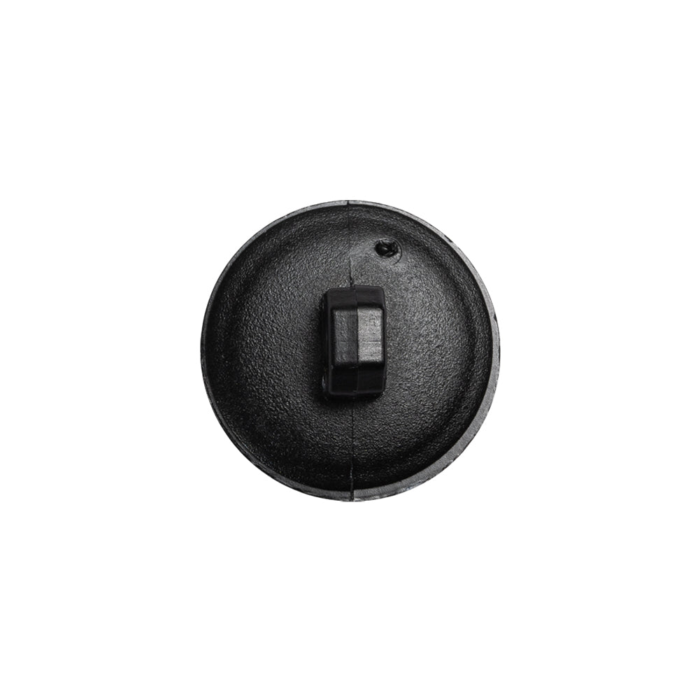 Italian Black Geometric Engraved Shank Back Plastic Button - 28L/18mm - Joann Fabrics