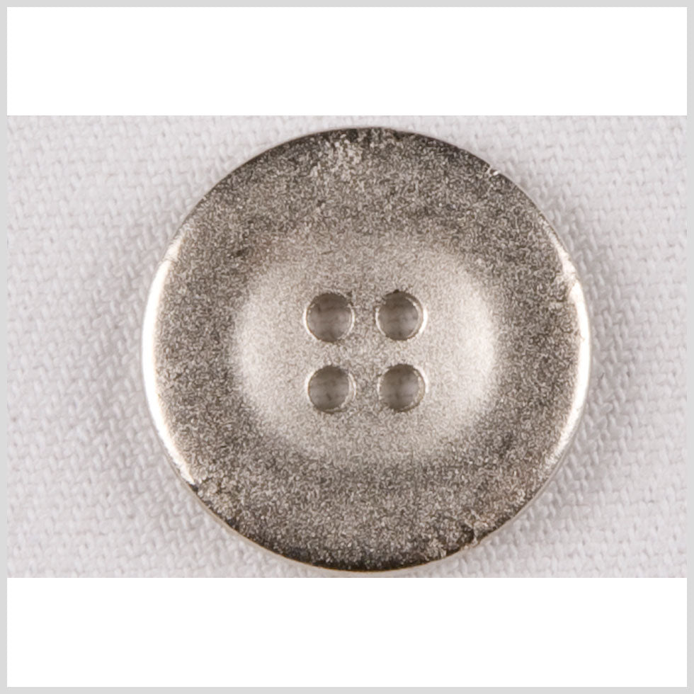 Smooth Silver 4-Hole Metal Coat Button with Raised Core - 36L/23mm - Joann Fabrics