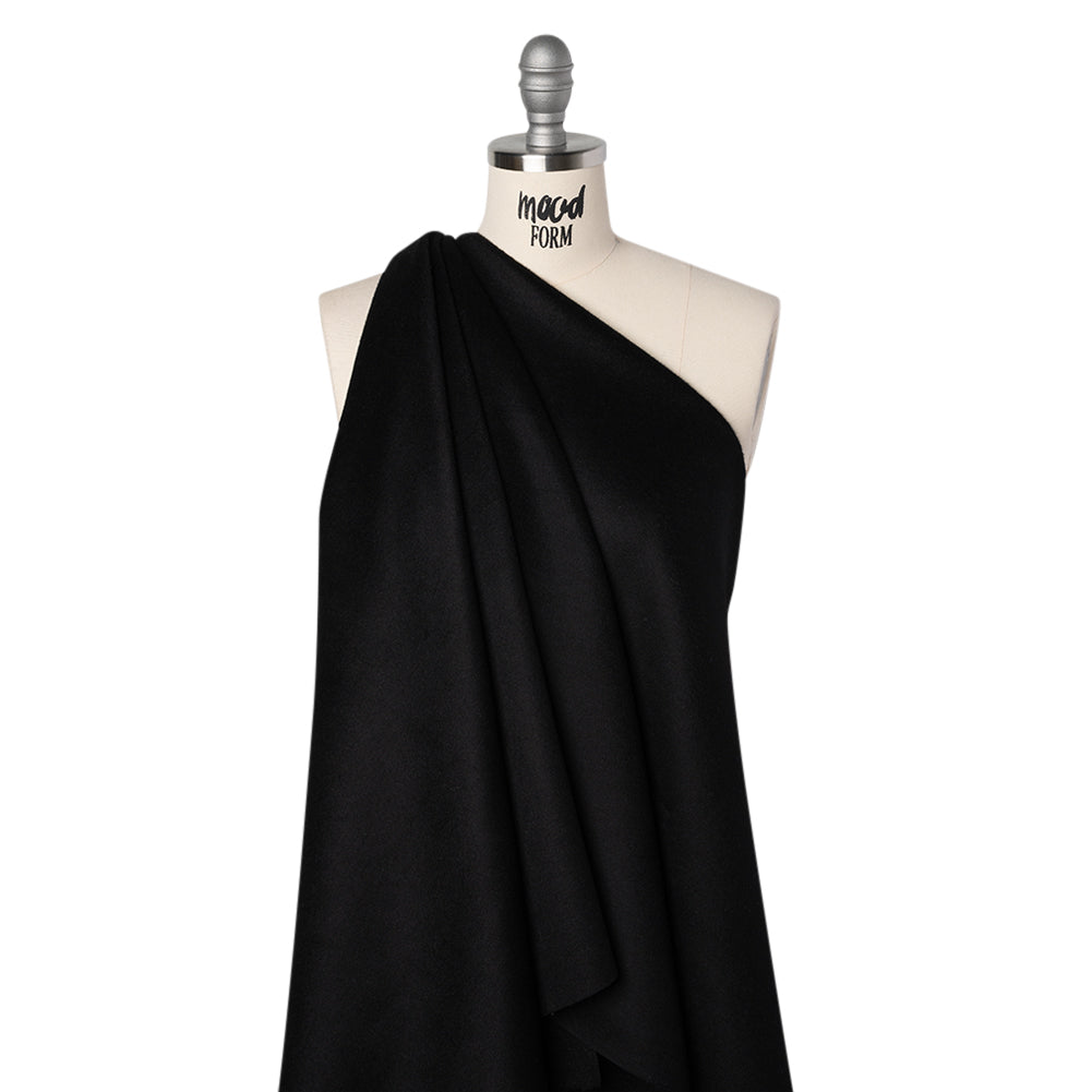 Brushed Wool Blend Coating - Black - Deadstock - Joann Fabrics
