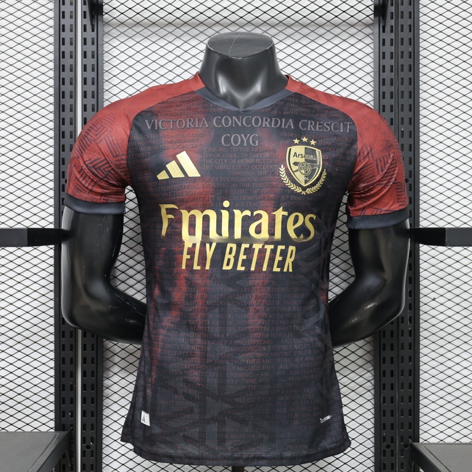 Arsenal 26-27 Black Red Special Jersey - Player Version - UnitedFutballJersey