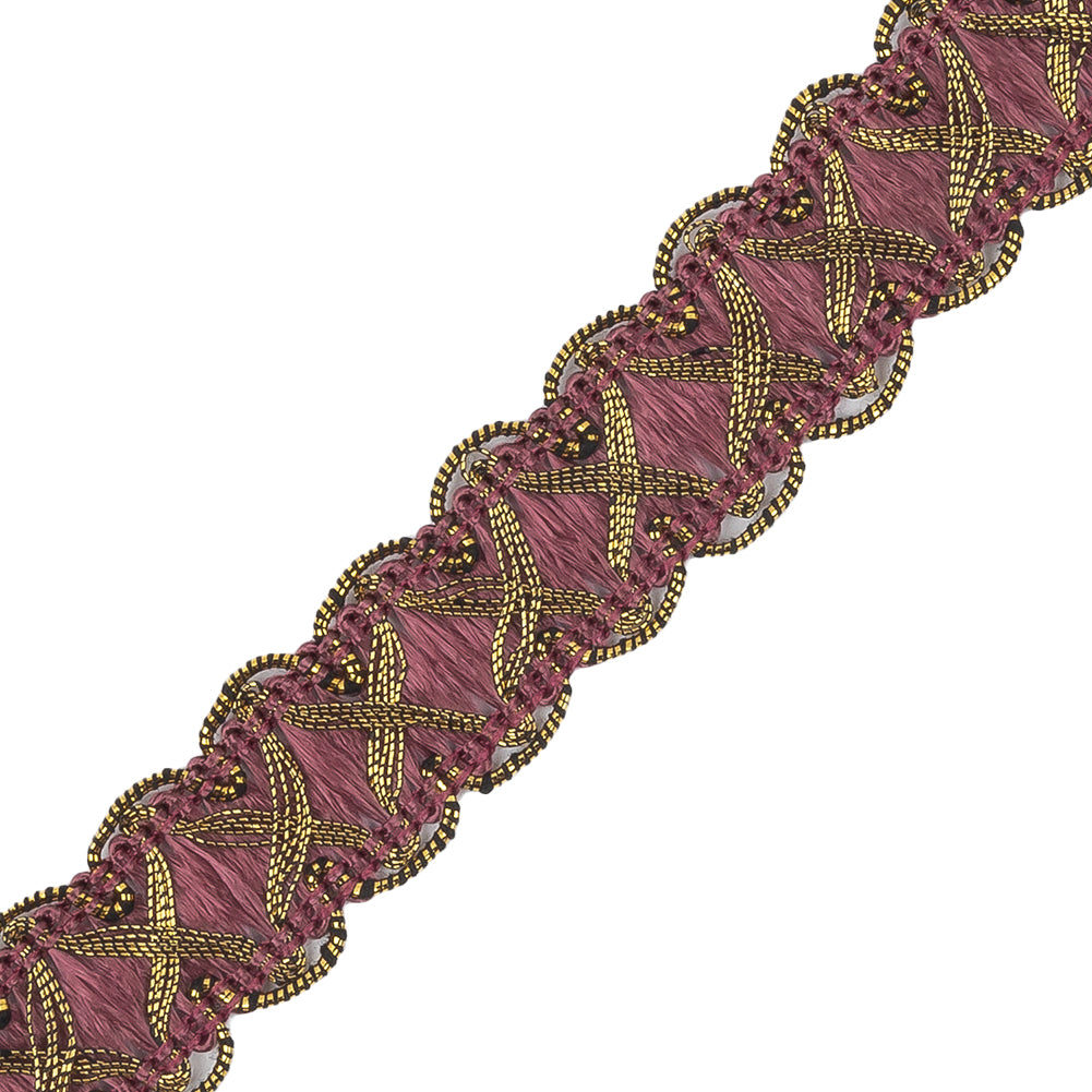 Wine/Gold Metallic Braid - Joann Fabrics