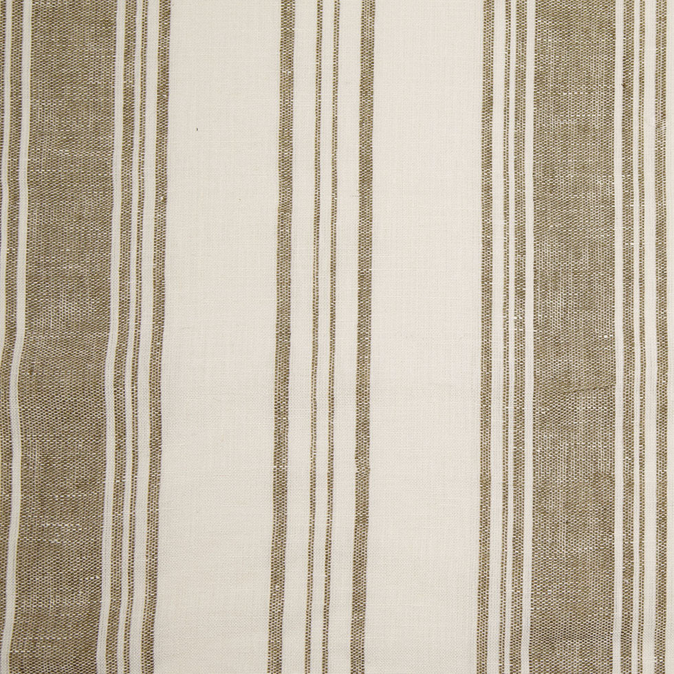 Indian Olive/White Striped Linen Woven - Joann Fabrics