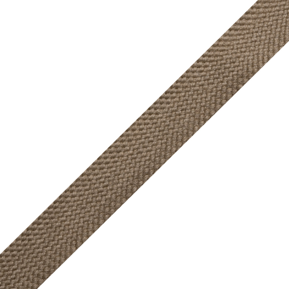 Coffee Wool Braided Tape - 0.75