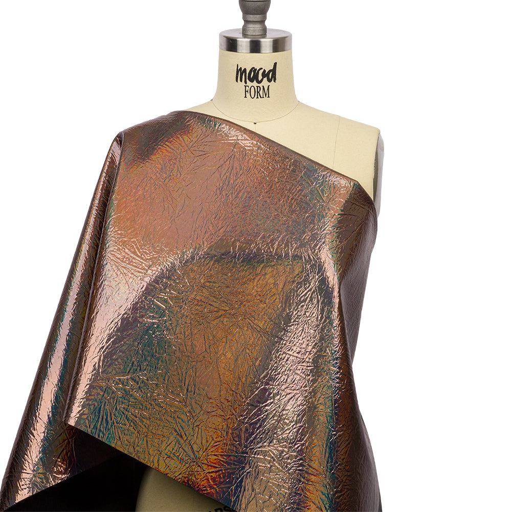 Crinkled Mirror Vinyl with Fabric Backing - Holographic Gray - Ingot Collection - Joann Fabrics