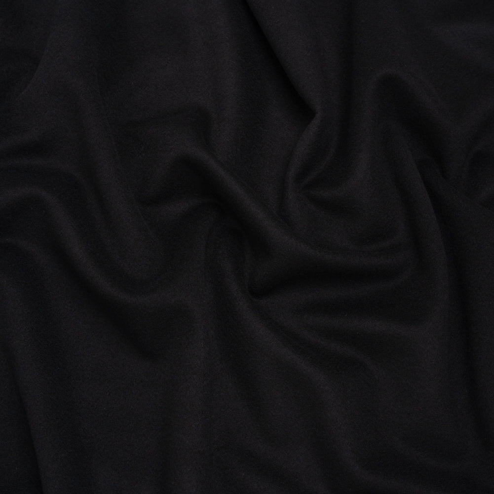 Wool and Cashmere Coating by Alexander McQueen - Black - Designer Deadstock - Joann Fabrics