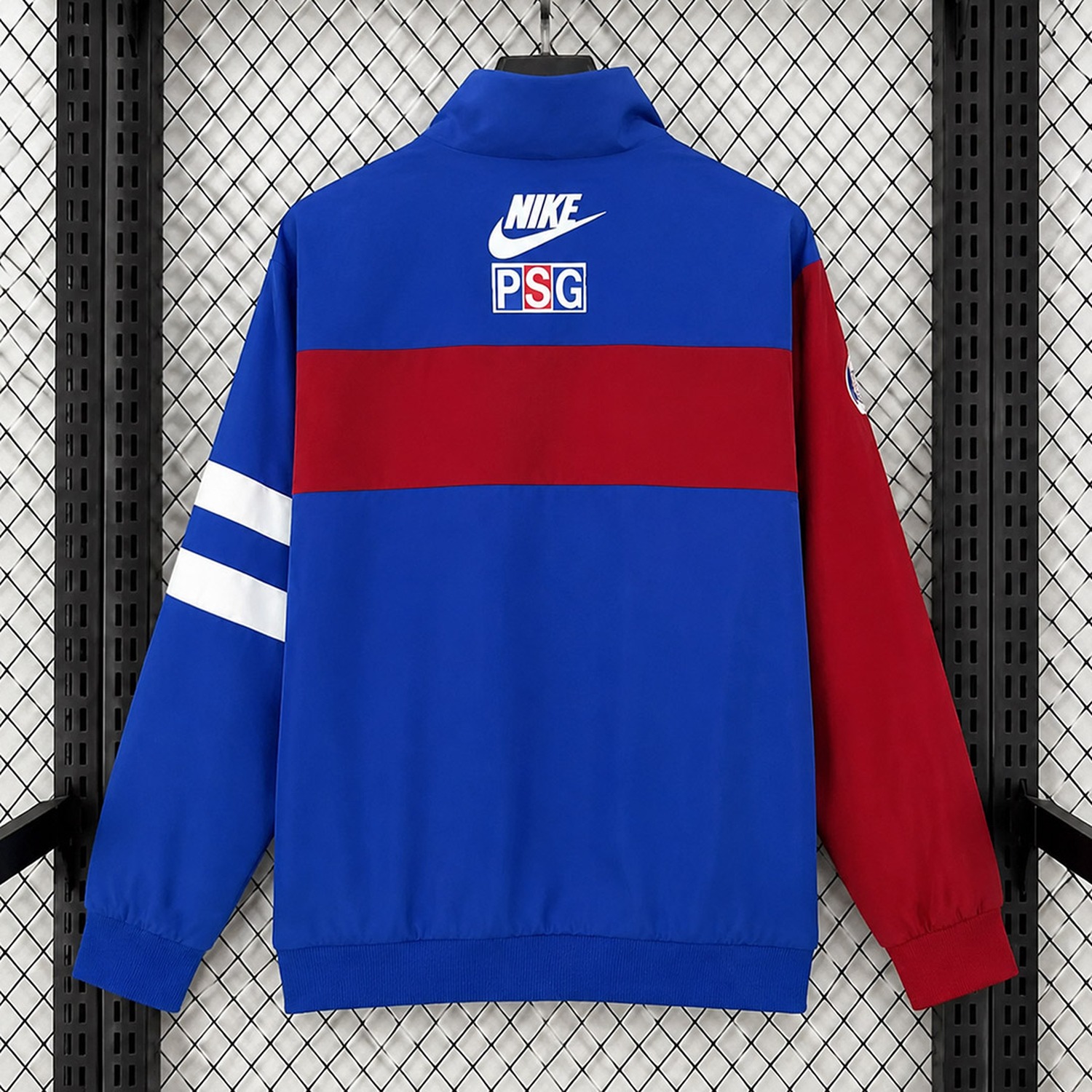 Retro Paris Saint-Germain PSG 1996-97 Blue Red Windbreaker Jacket - UnitedFutballJersey