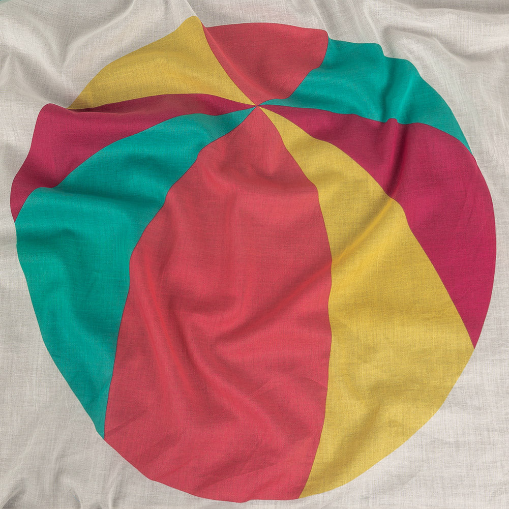 Snow White and Multicolor Beachballs Cotton Voile Panel - Joann Fabrics