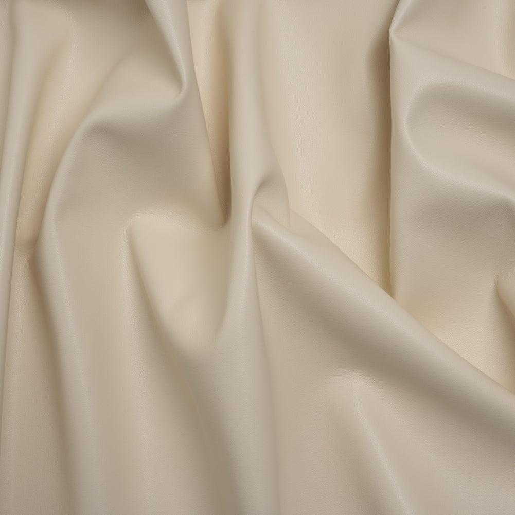 Stretch Faux Leather with Suede-Like Brushed Backing - Ivory - Jodi Collection - Joann Fabrics