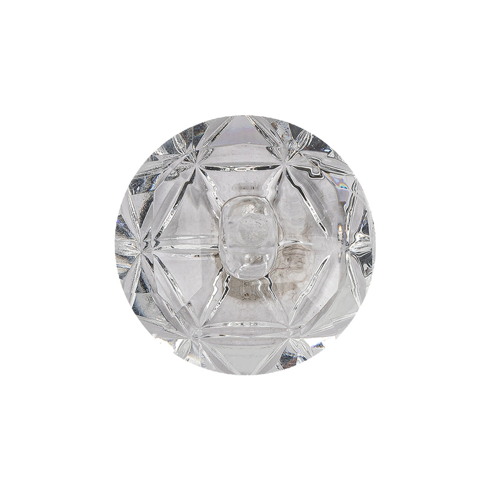 Italian Transparent Geometric Shank Back Dome Shaped Plastic Button - 36L/23mm - Joann Fabrics