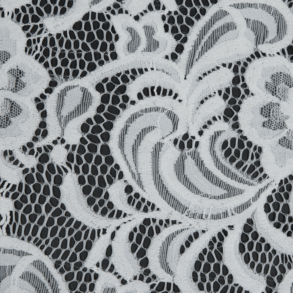 Re-Embroidered Stretch Crochet Lace - White Floral - Joann Fabrics