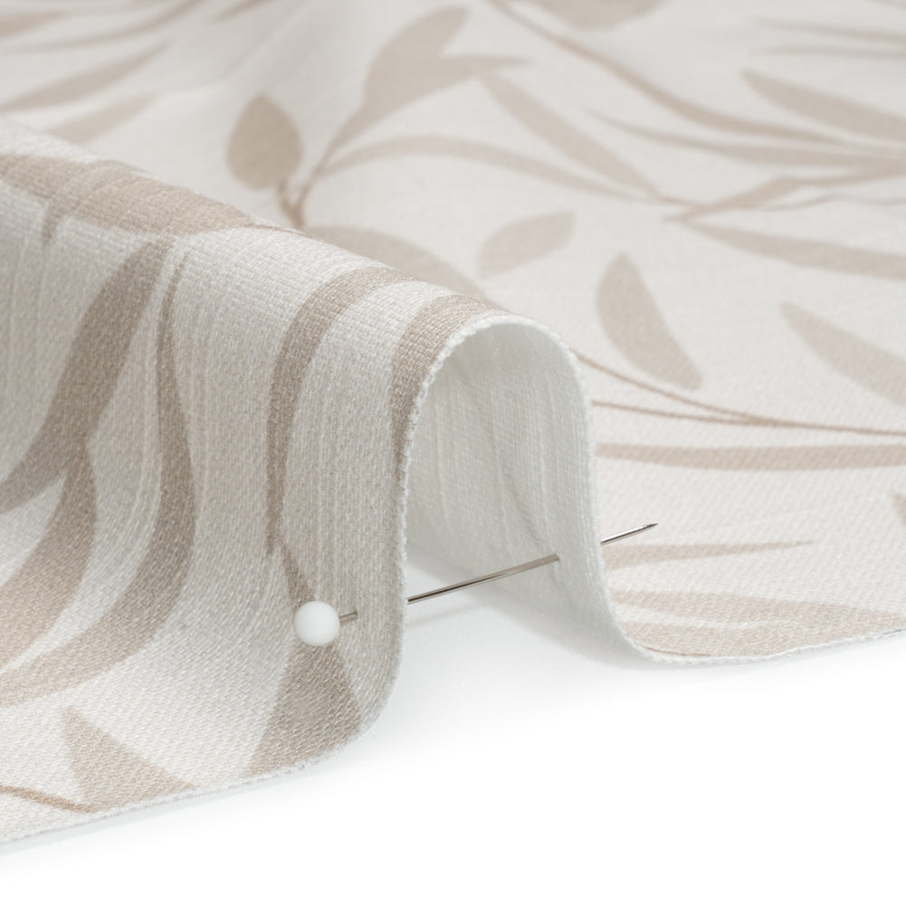 Cotton Canvas Print - Natural Willow Leaves - British Imported - Joann Fabrics