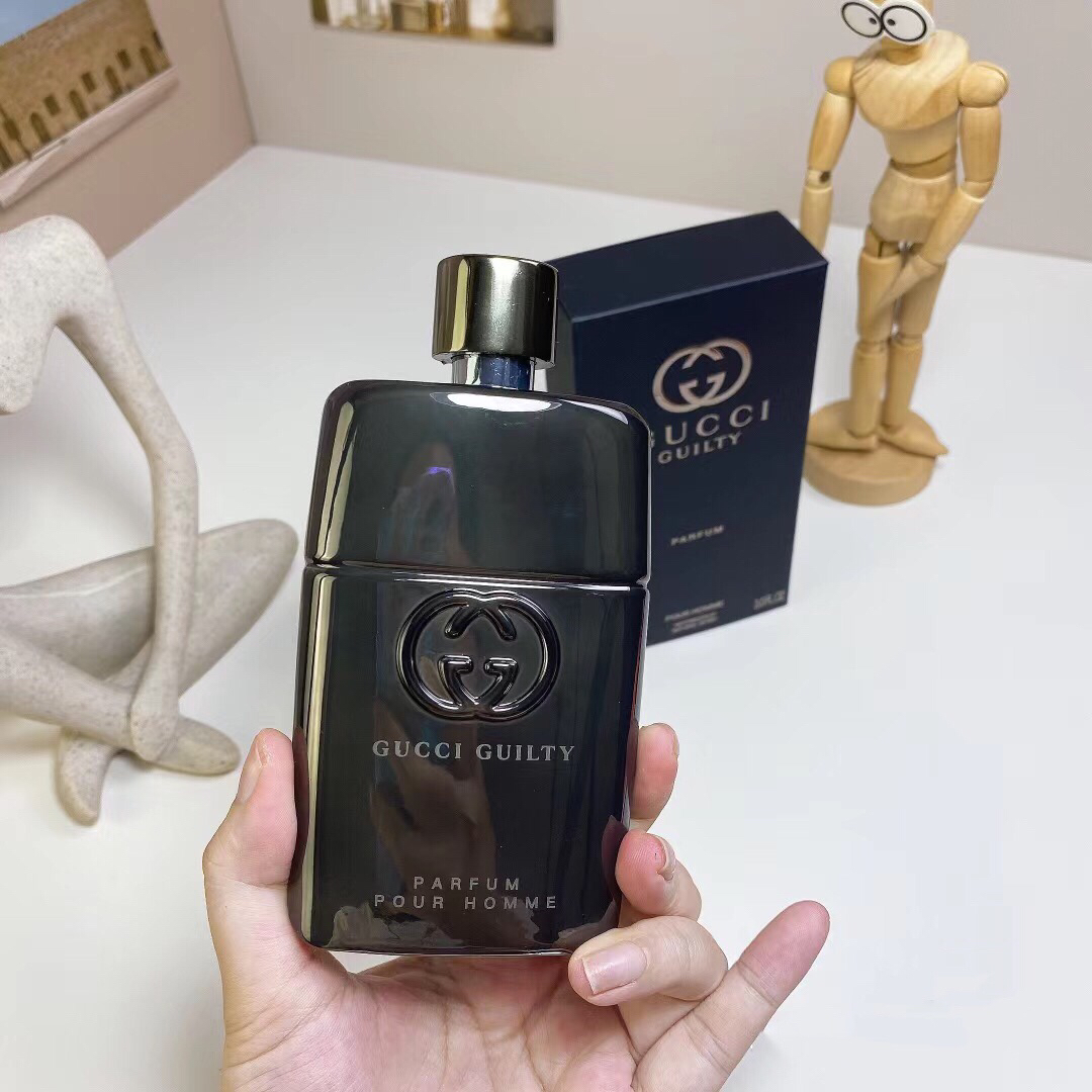 Gucci Guilty Parfum for Men 90ml | Classic Woody Aromatic Scent