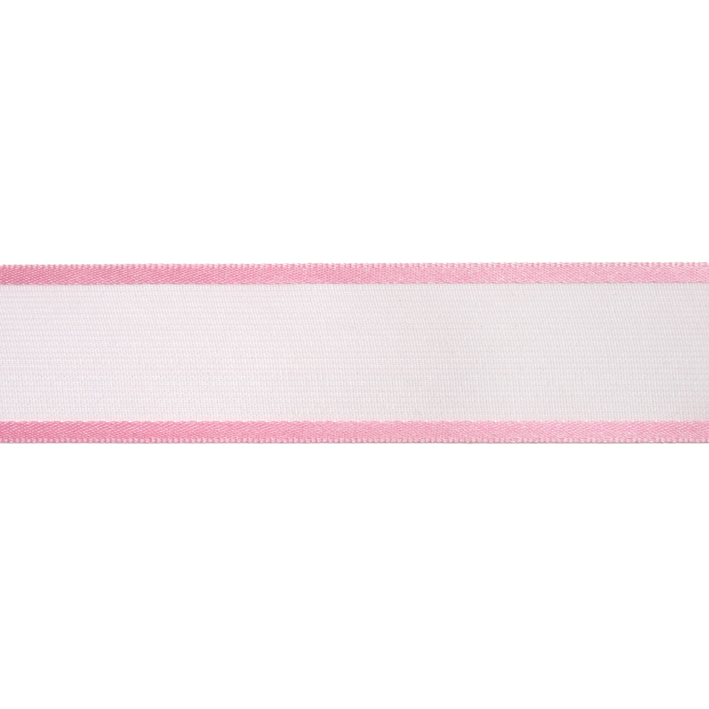 Sheer Ribbon with Double Faced Satin Edges - 1