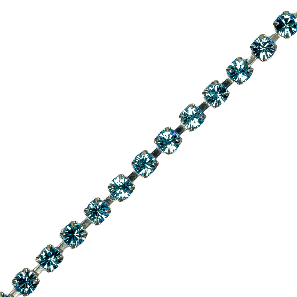 Aquamarine/Silver Metal & Czech Rhinestone - Joann Fabrics