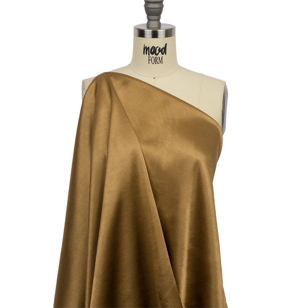 Sustainable Viscose Fluid Satin - Camel - Mood Exclusive Elliana Collection - Joann Fabrics