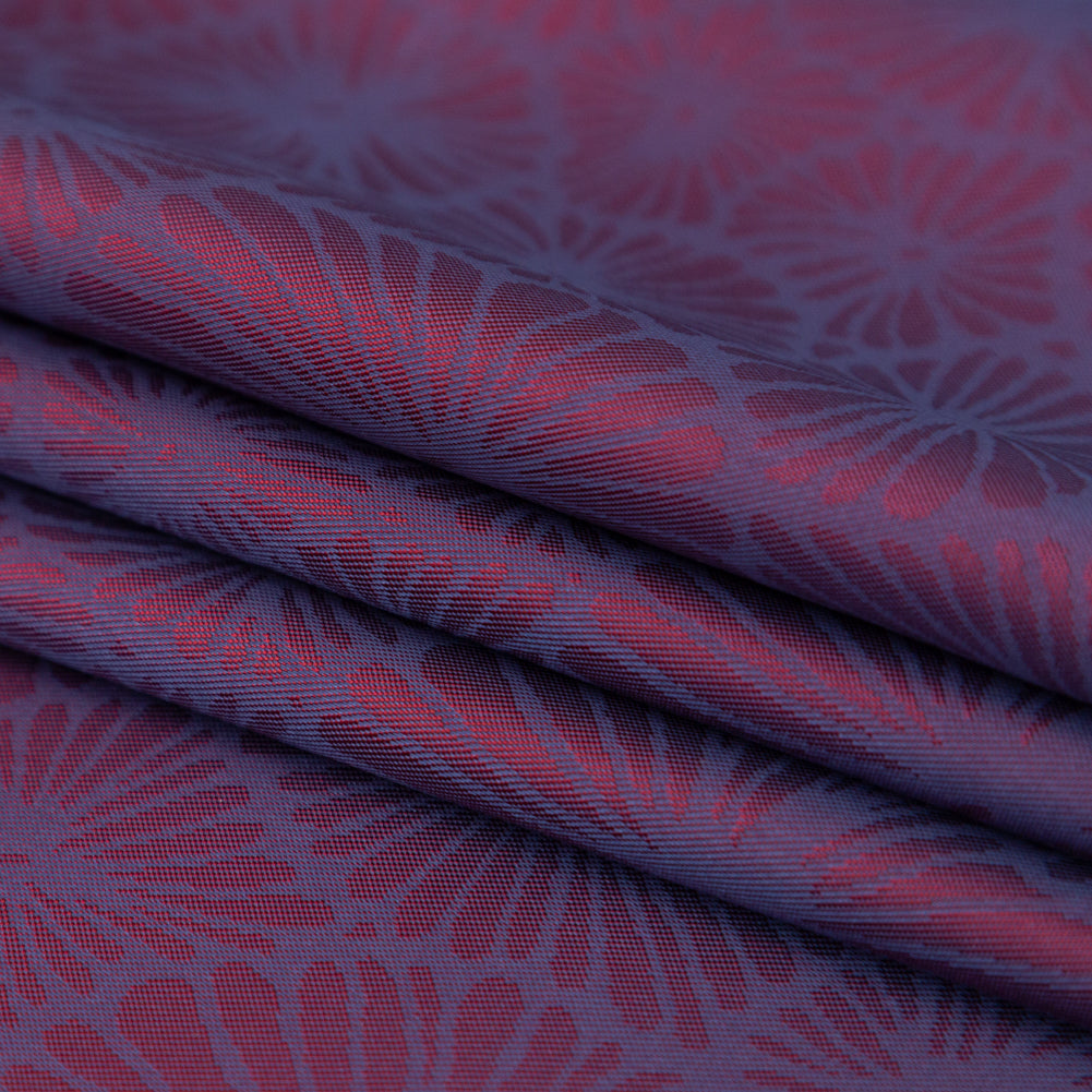 Red and Purple Bi-Color Floral Jacquard Lining - Joann Fabrics