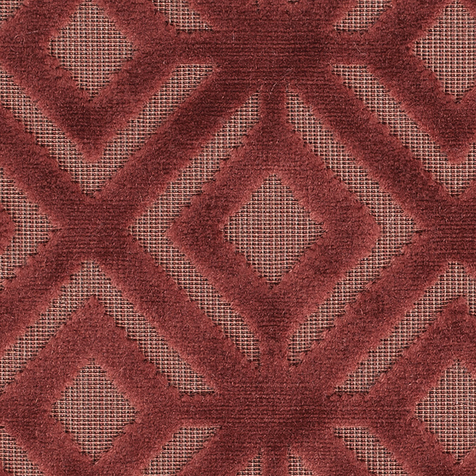 Rust Geometric Cut Velvet - Joann Fabrics