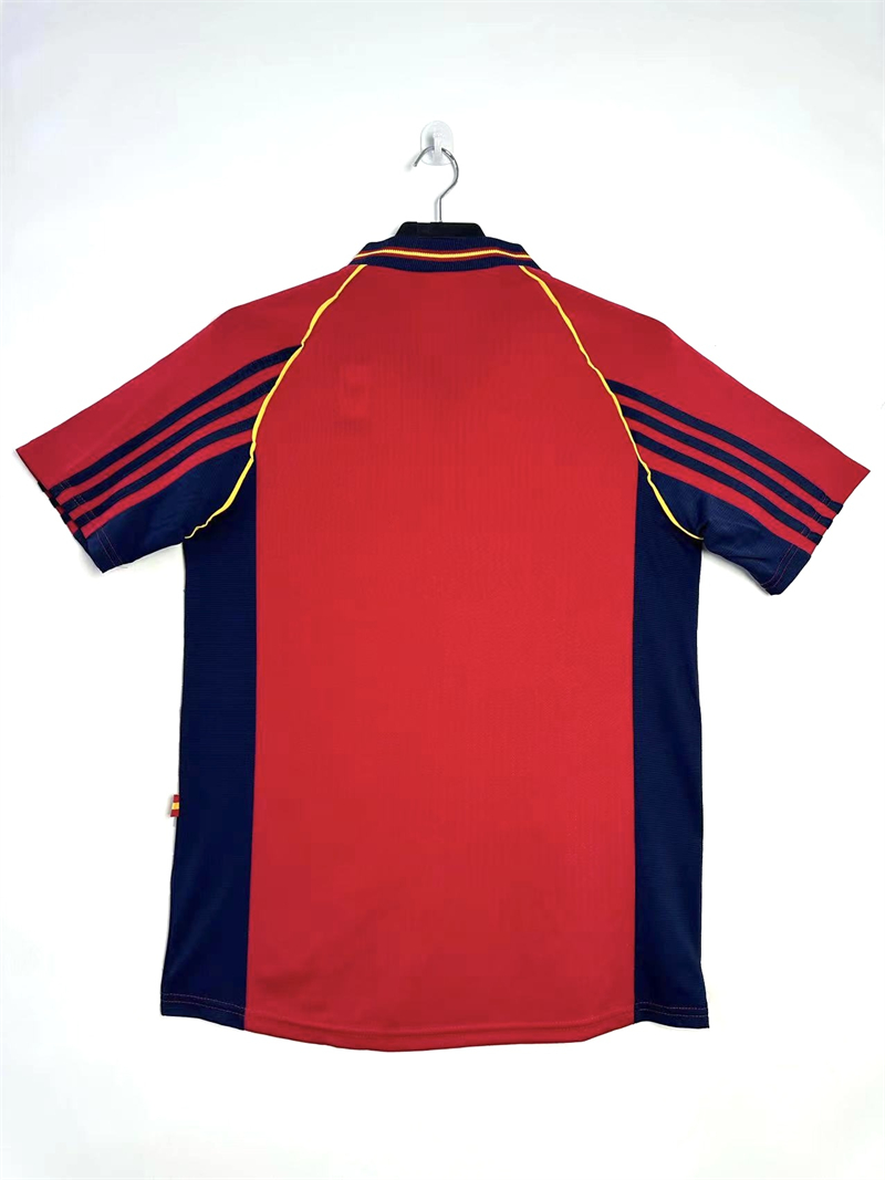 1998 Retro Spain Home Soccer Shirt 1:1 Thai Quality