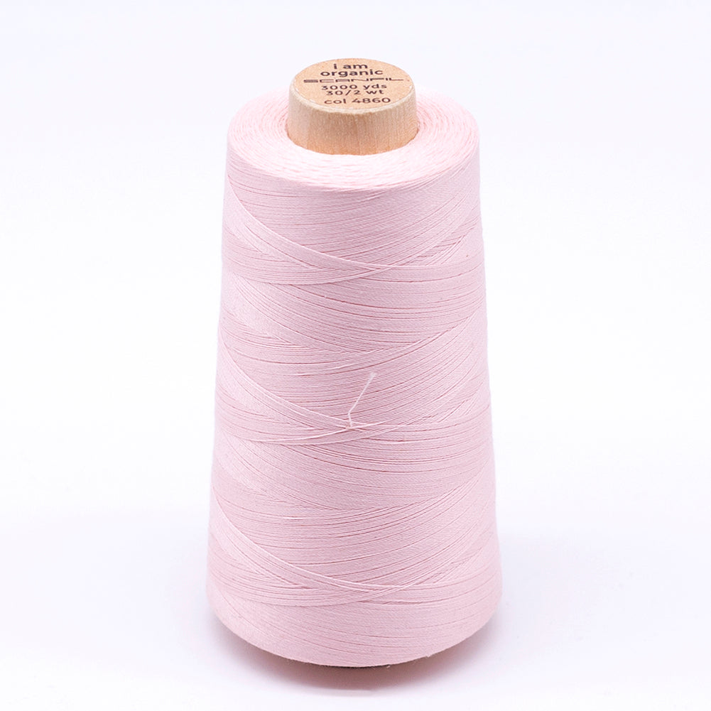 SCANFIL® 30wt Organic Pima Cotton Thread 3000 yd Cone - 4860 Crystal Pink - Joann Fabrics