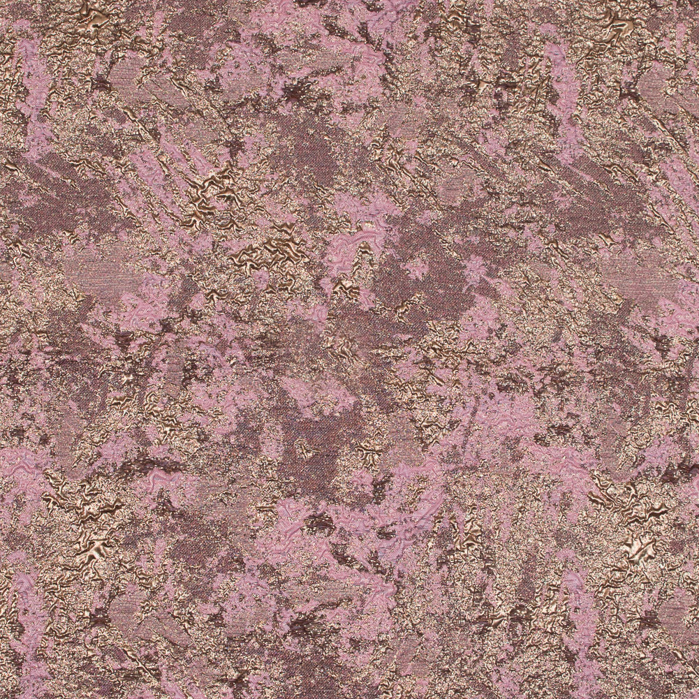 Gold and Pink Luxury Abstract Metallic Brocade - Joann Fabrics