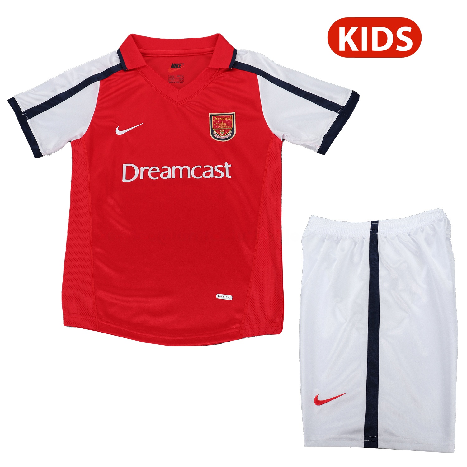 Retro Arsenal 2001-02 Home Kids Kit - UnitedFutballJersey