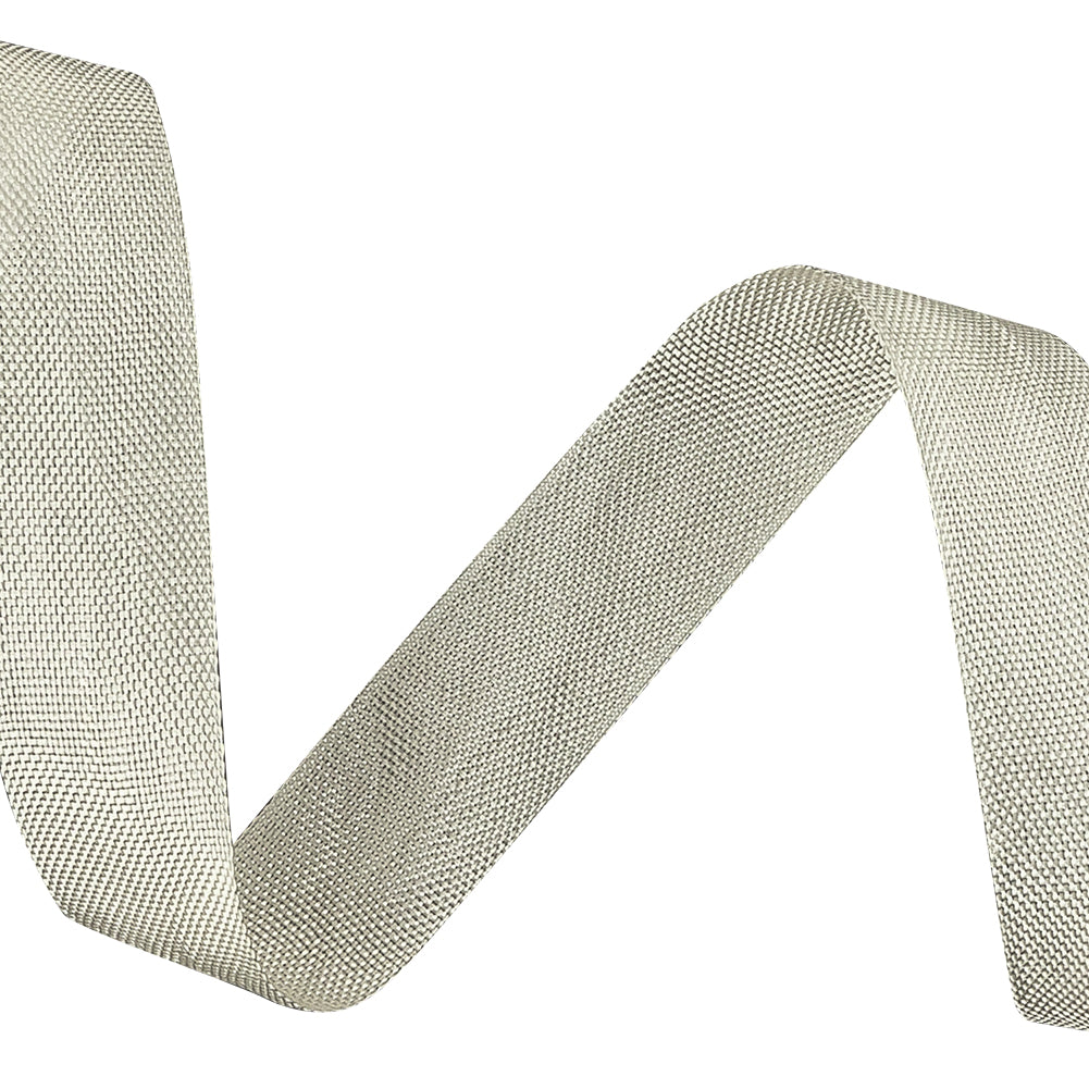 White Asparagus Woven Edge Rayon Seam Binding - 0.6