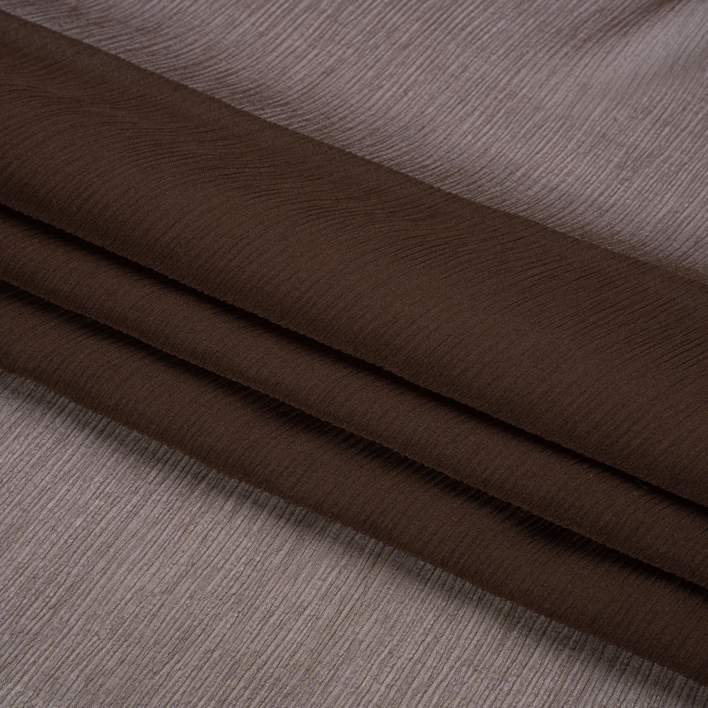 Crinkled Silk Chiffon - Dark Brown - Premium Collection - Joann Fabrics