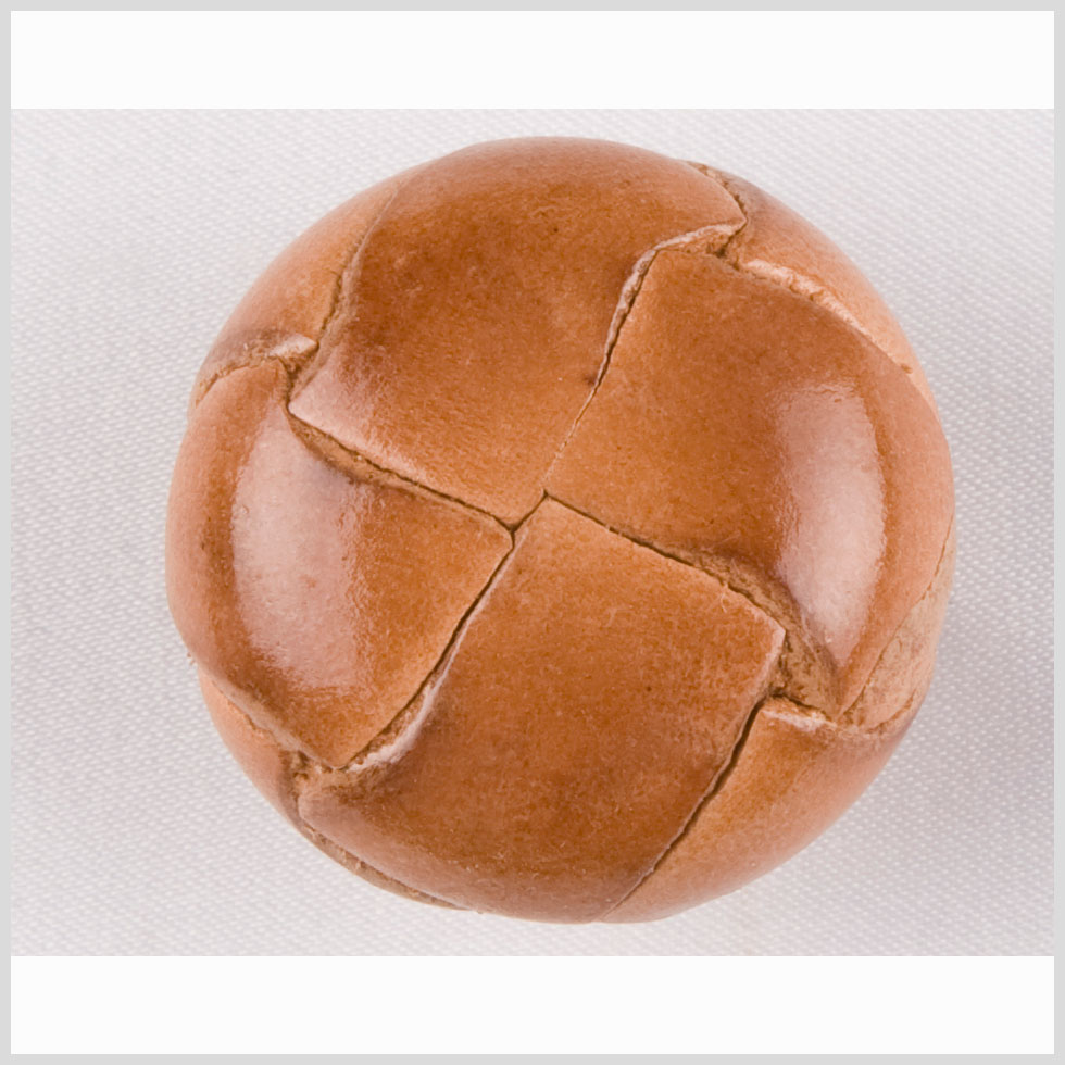 Lacquered Natural Leather Button - 40L/25.5mm - Joann Fabrics