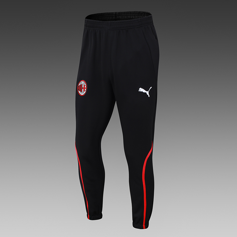 2024/2025 AC Milan Half-Pull Training Suit Red-Black Football Shirt 1:1 Thai Quality Set
