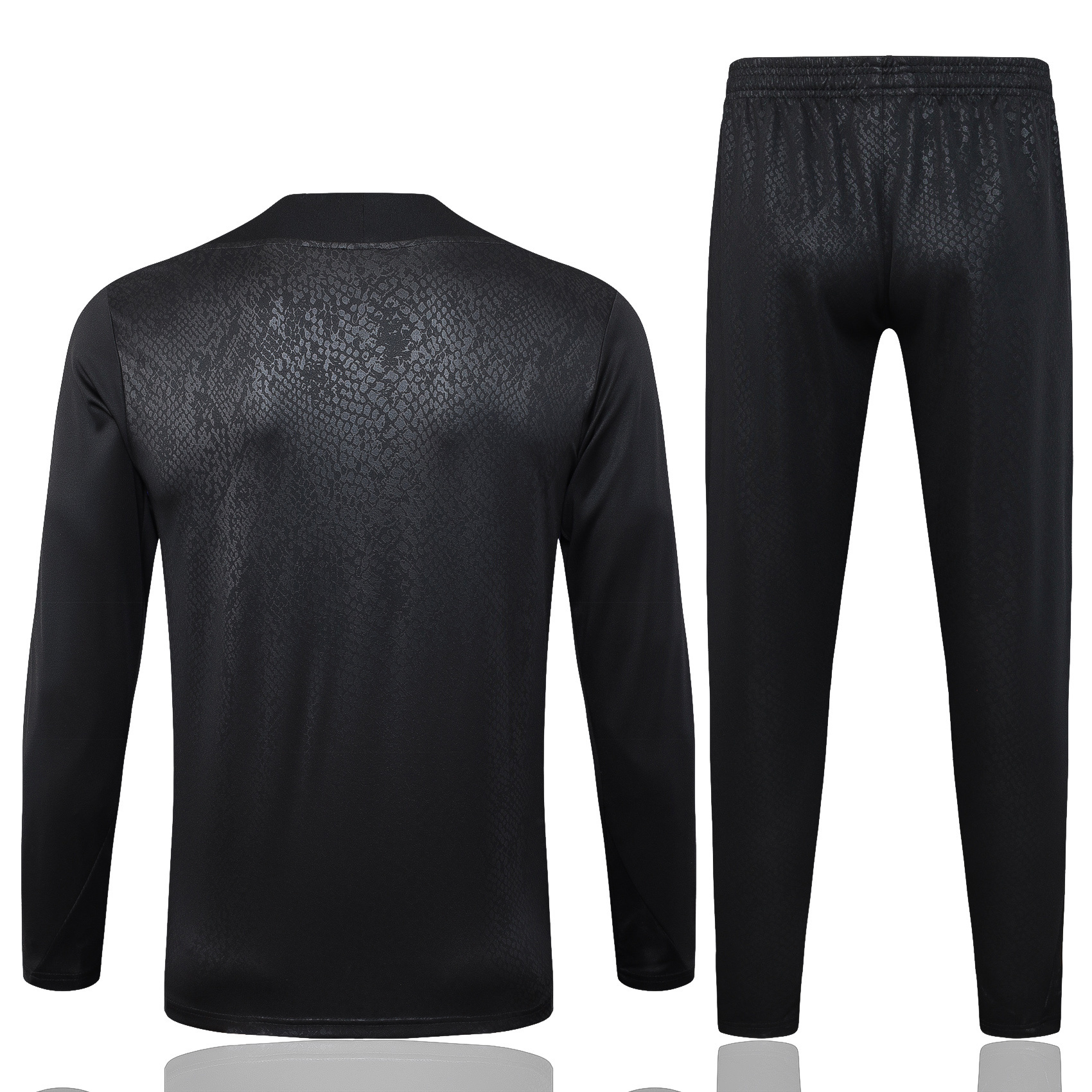 2025/2026 Barcelona Half-Pull Training Suit Black joint edition Jersey Set 01