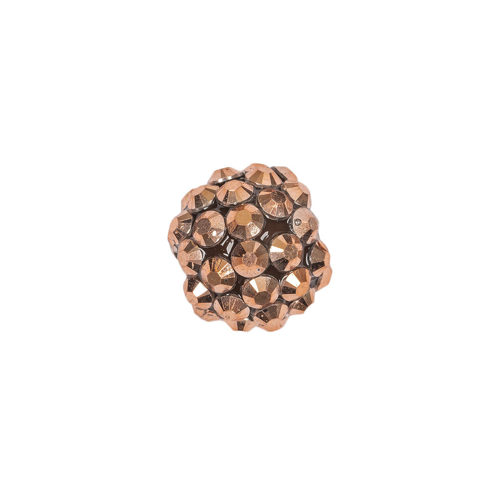 Copper Rhinestone and Resin Faceted 14mm Beads - 10pc - Joann Fabrics