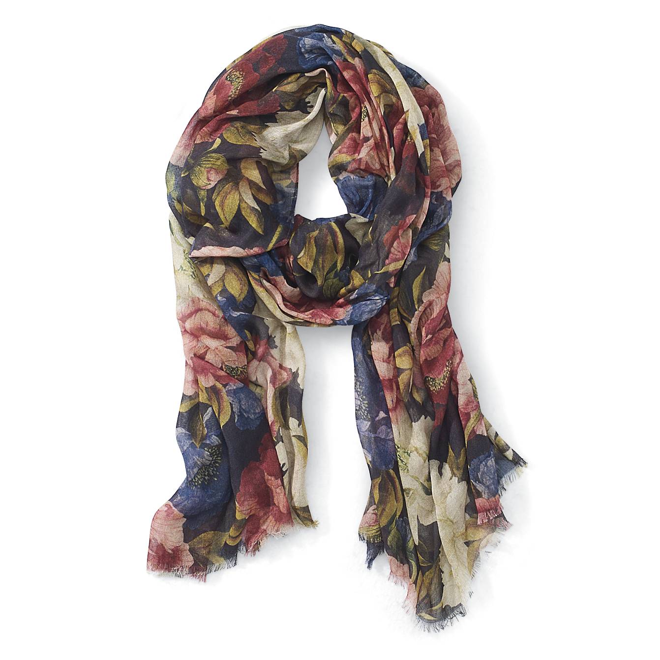 Blossom-Print Scarf - Northstyle Catalog