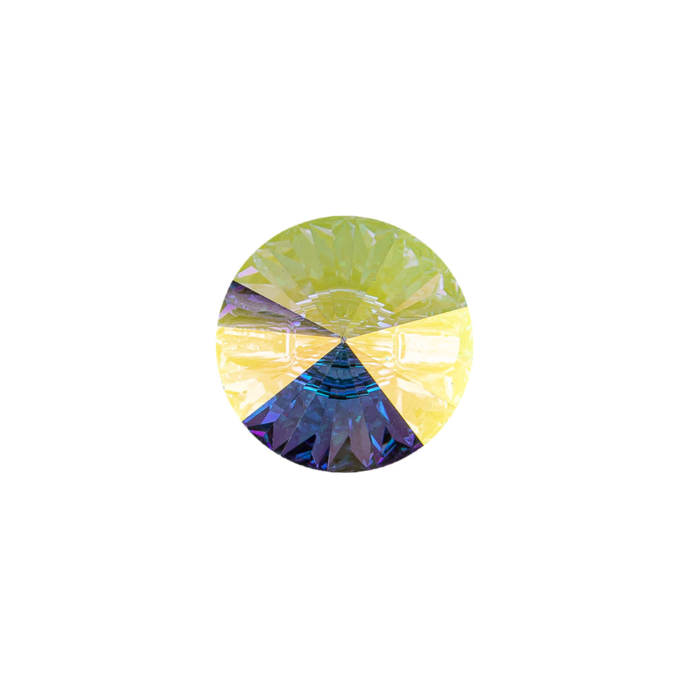 Vintage Swarovski Crystal AB Reverse Mirror Coated Unfoiled Self Back Button - 22L/14mm - Joann Fabrics