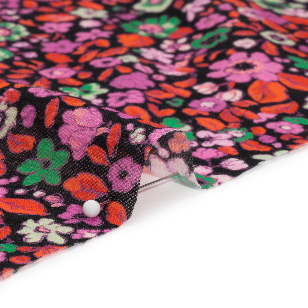 Crinkled Cotton Gauzy Woven Print - Red, Pink and Green Floral - Mood Exclusive The Perks of Being - Joann Fabrics